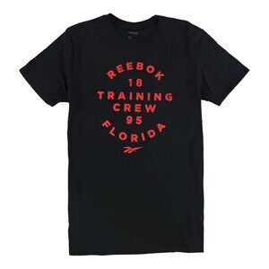 Reebok Mens Training Crew 1895 Florida Graphic T-Shirt, Black, NWT